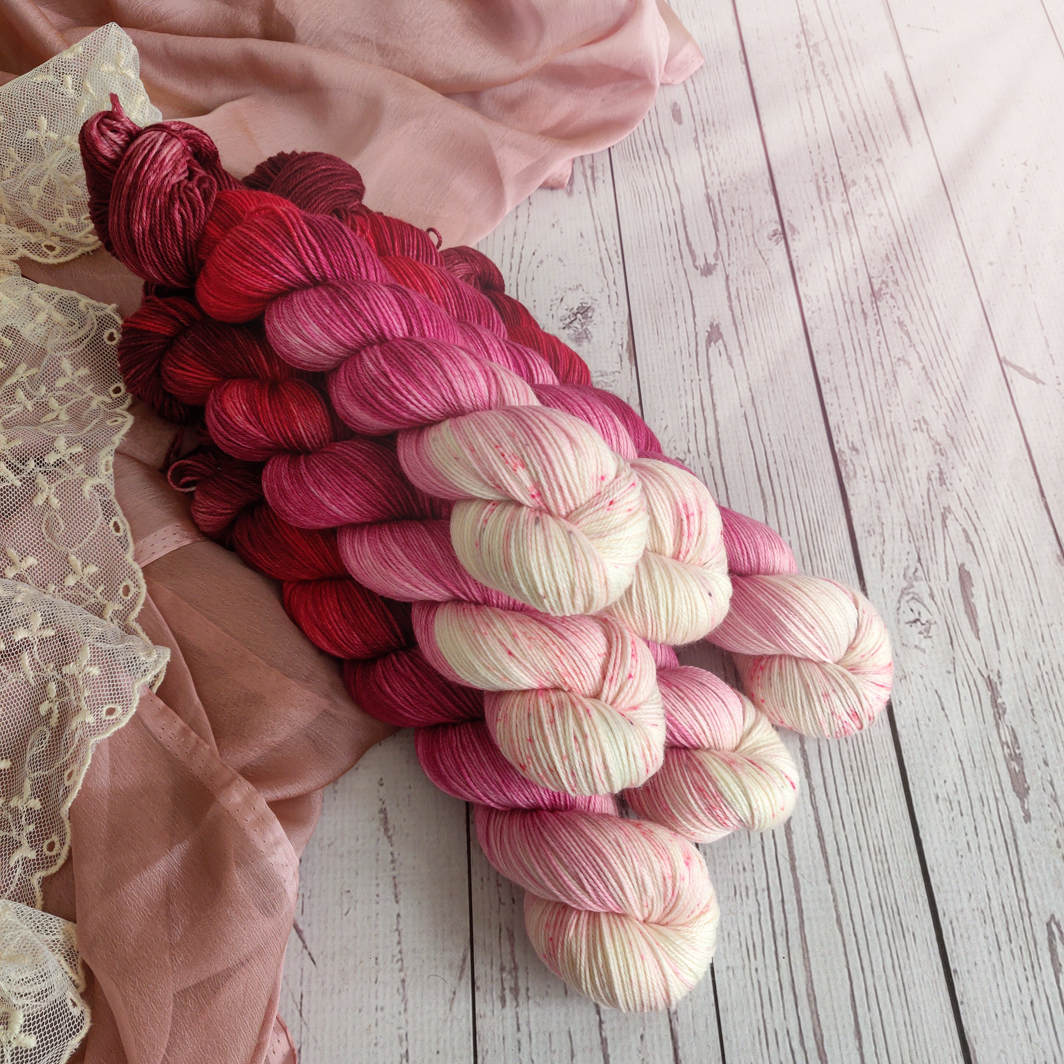 I love this yarn in soft pink