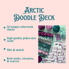 Arctic Doodle Deck: Knitting Chart & Stitch Dictionary Cards - Yarn Love Knitting Pattern