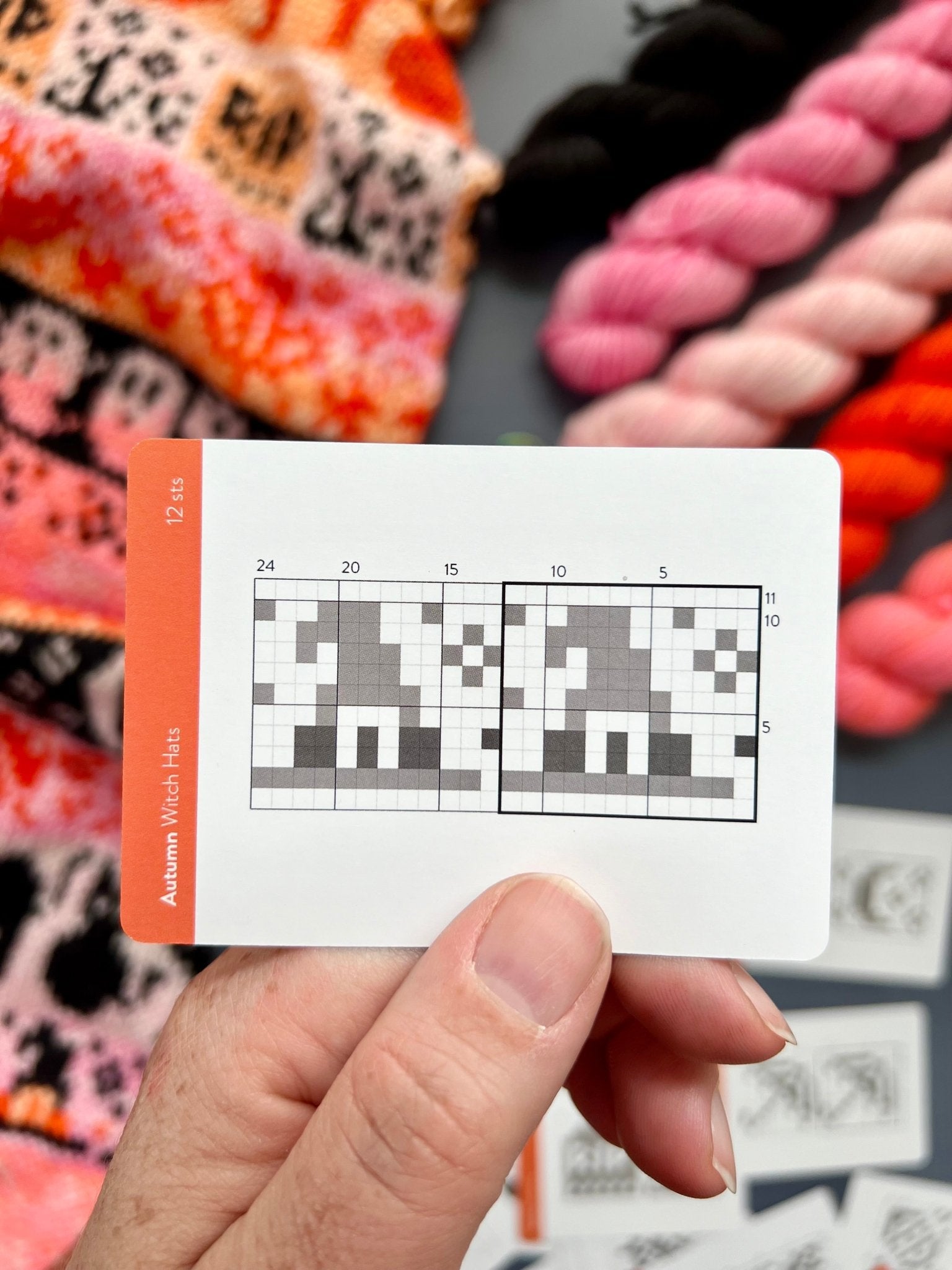 Autumn Doodle Deck: Knitting Chart & Stitch Dictionary cards - Yarn Love Knitting Pattern