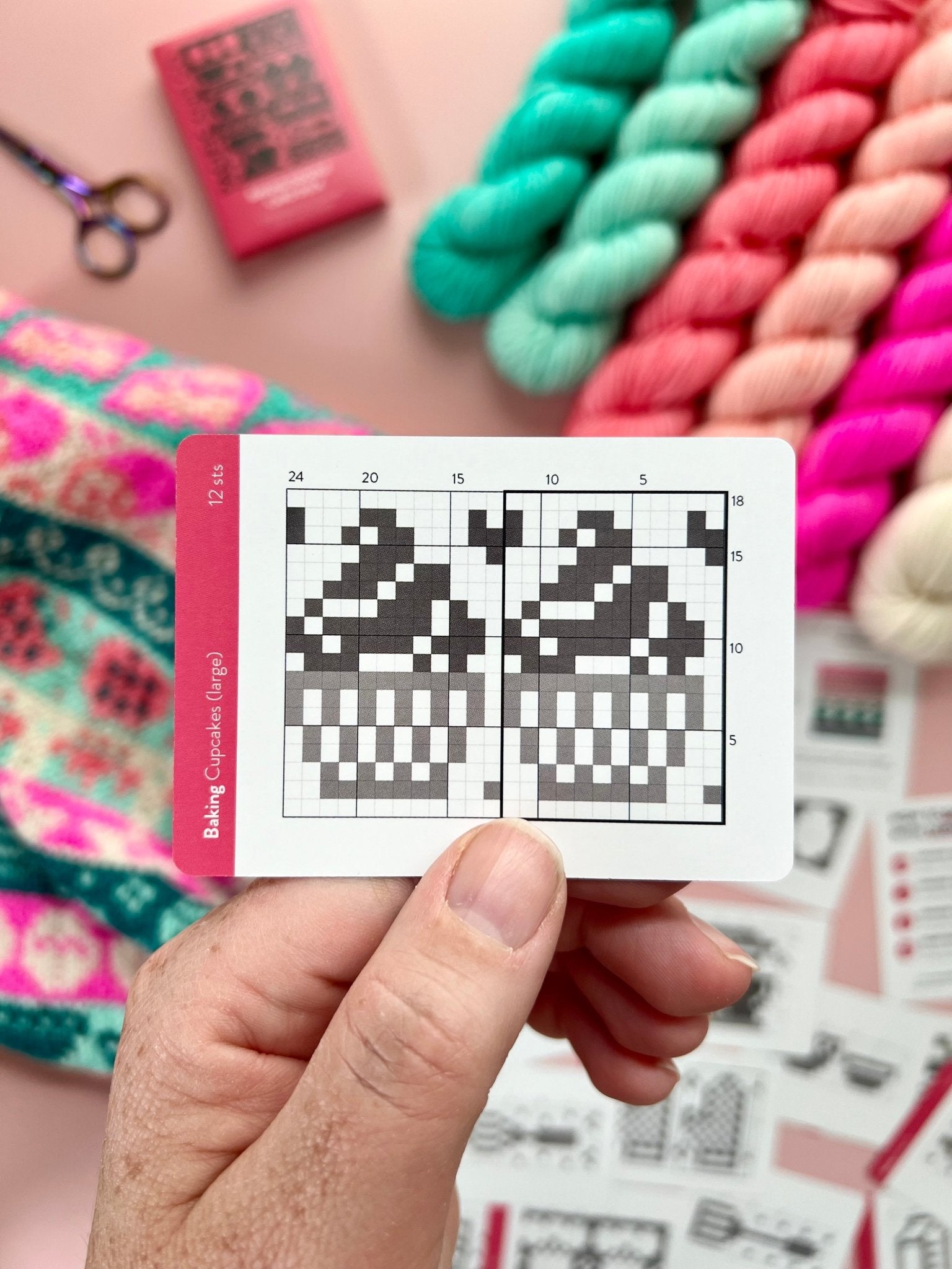 Baking Doodle Deck: Knitting Chart & Stitch Dictionary cards - Yarn Love Knitting Pattern