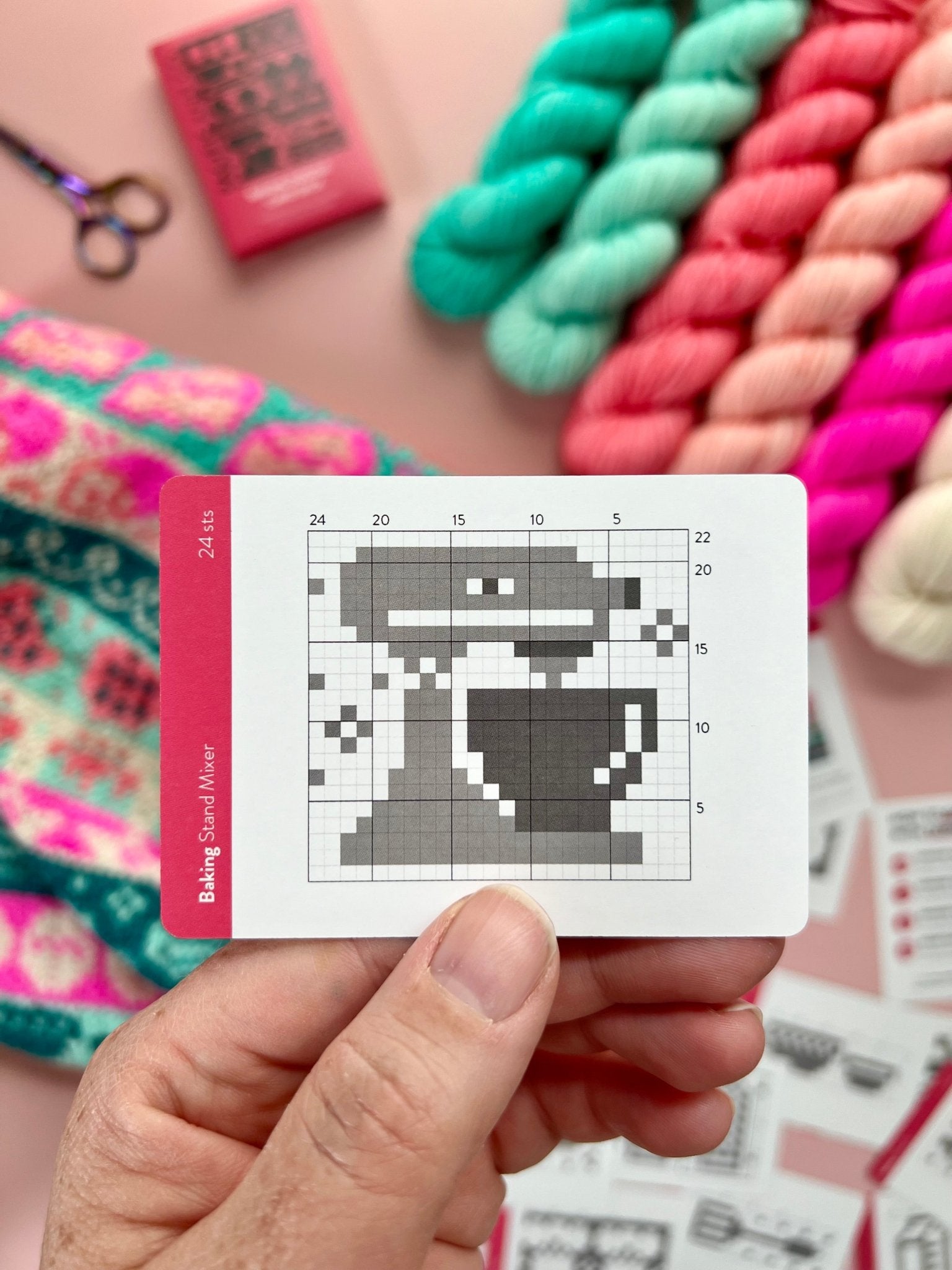 Baking Doodle Deck: Knitting Chart & Stitch Dictionary cards - Yarn Love Knitting Pattern