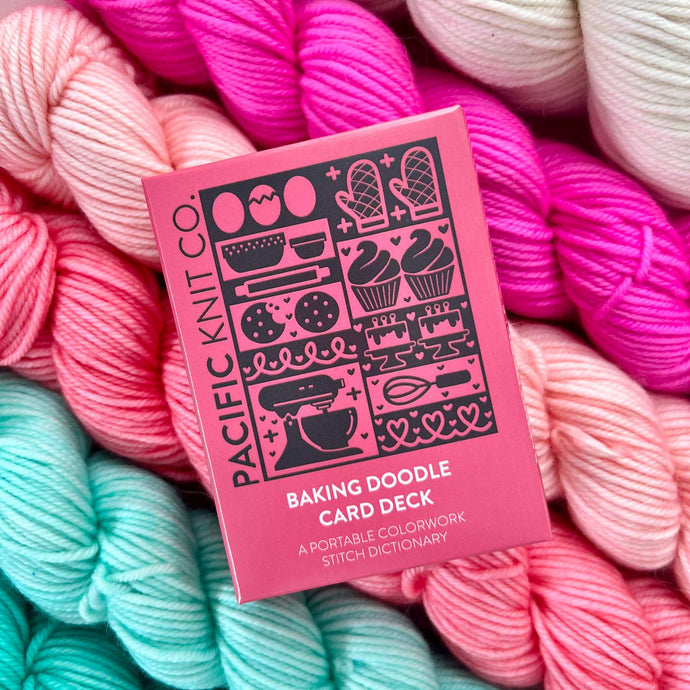 Baking Doodle Deck: Knitting Chart & Stitch Dictionary cards - Yarn Love Knitting Pattern