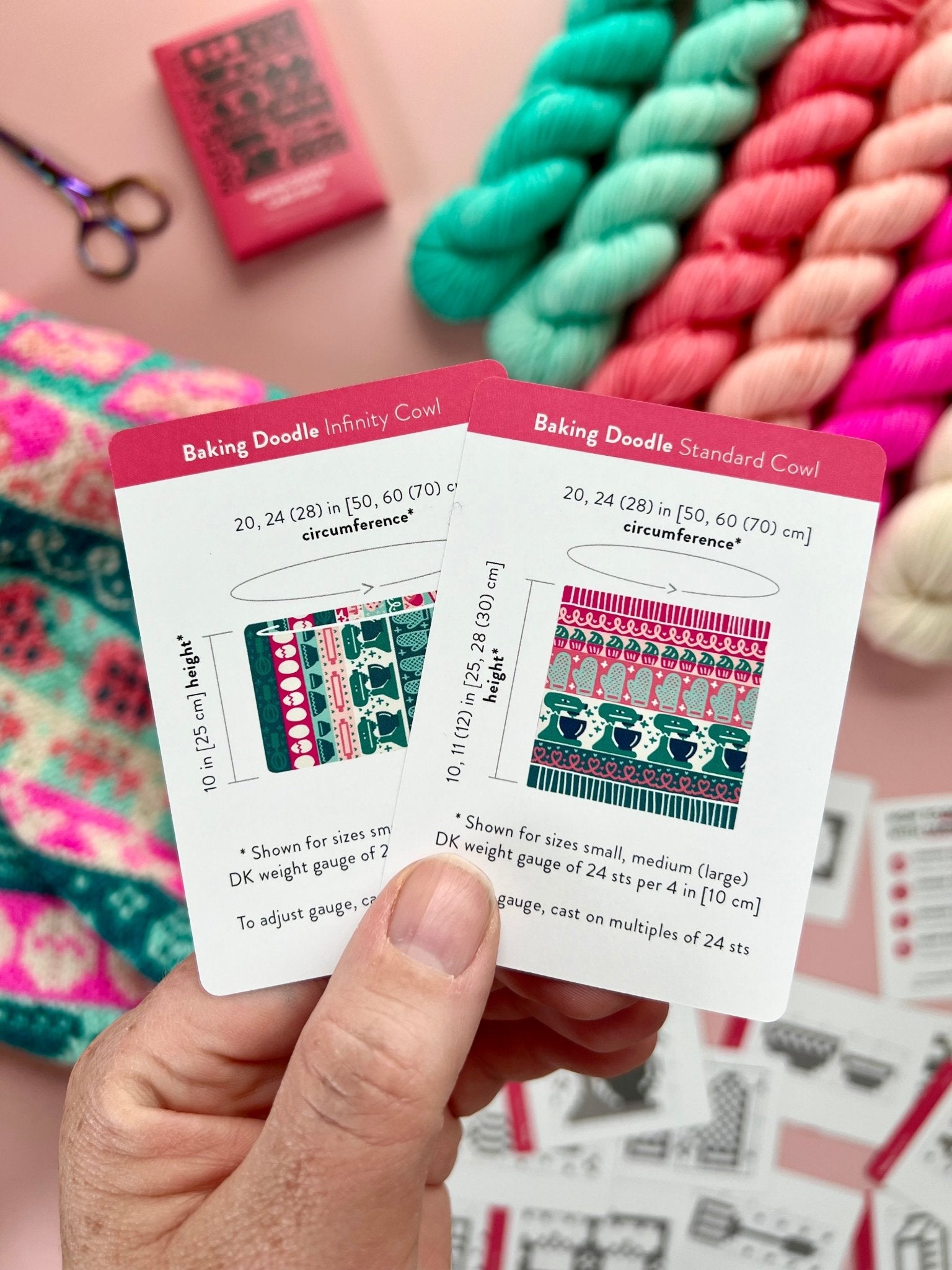 Baking Doodle Deck: Knitting Chart & Stitch Dictionary cards - Yarn Love Knitting Pattern