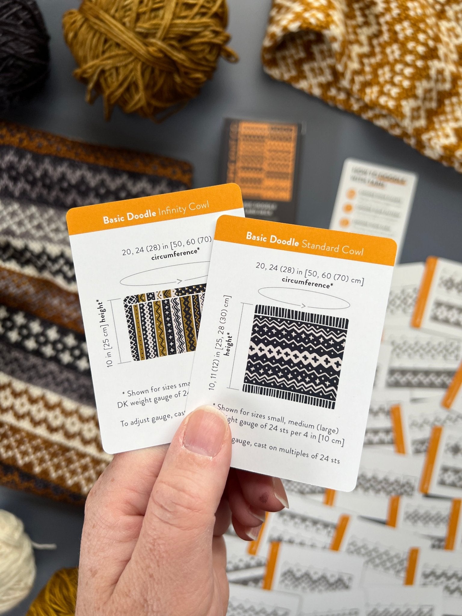 Basic Doodle Deck: Knitting Chart & Stitch Dictionary Cards - Yarn Love Knitting Pattern