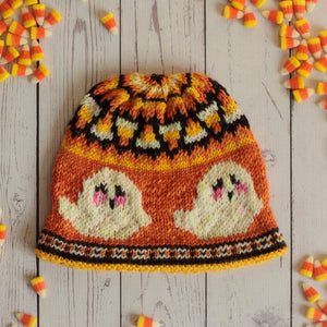 Boo - Yah Ghost Hat Digital Knitting Pattern - Yarn Love Pattern