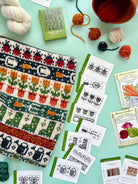 Garden Doodle Deck: Knitting Chart & Stitch Dictionary cards - Yarn Love Knitting Pattern