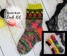 Happy Jack Sock Knitting Kit: pattern + hand dyed yarn - Yarn Love Yarn