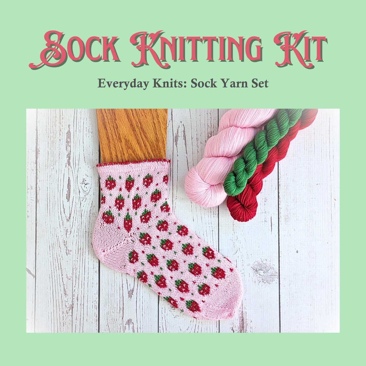 Itty Bitty Berry Socks - Everyday Knits - Yarn Love Yarn