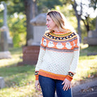 Let's Boo - gie Adult Sweater Pattern - Yarn Love Pattern