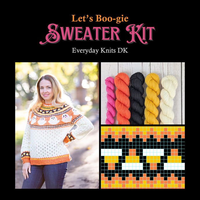 Let's Boo - gie Sweater Kit - Everyday Knits DK - Yarn Love Yarn