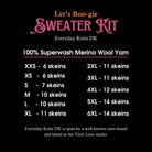 Let's Boo - gie Sweater Kit - Everyday Knits DK - Yarn Love Yarn