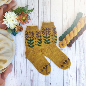 Lucky Sunflower Sock Yarn Pack - Yarn Love Yarn