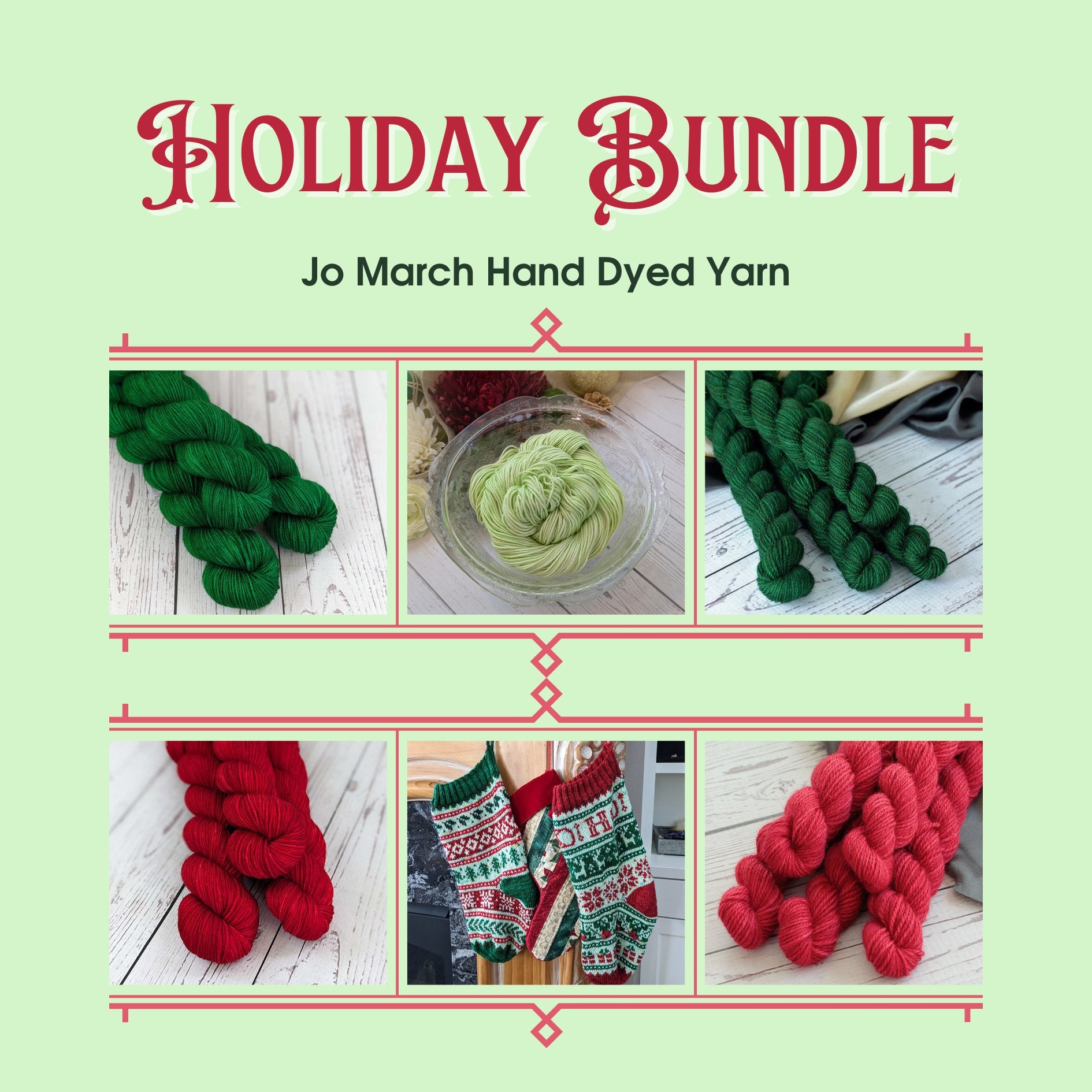 Merry Knit - Mas Stocking Yarn + Pattern + Doodle Deck - Yarn Love Yarn