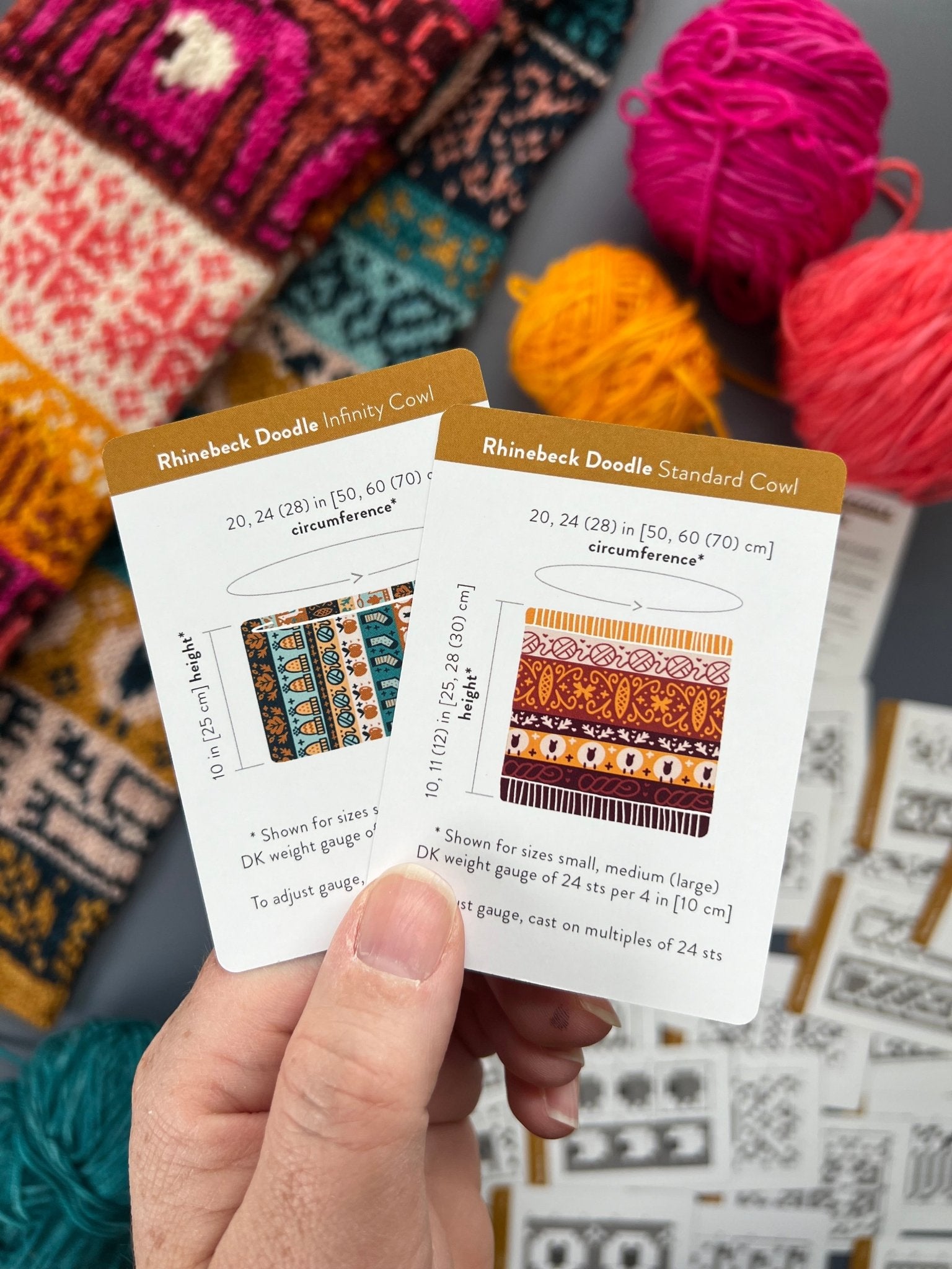 Rhinebeck Doodle Deck: Knitting Chart & Stitch Dictionary cards - Yarn Love Knitting Pattern