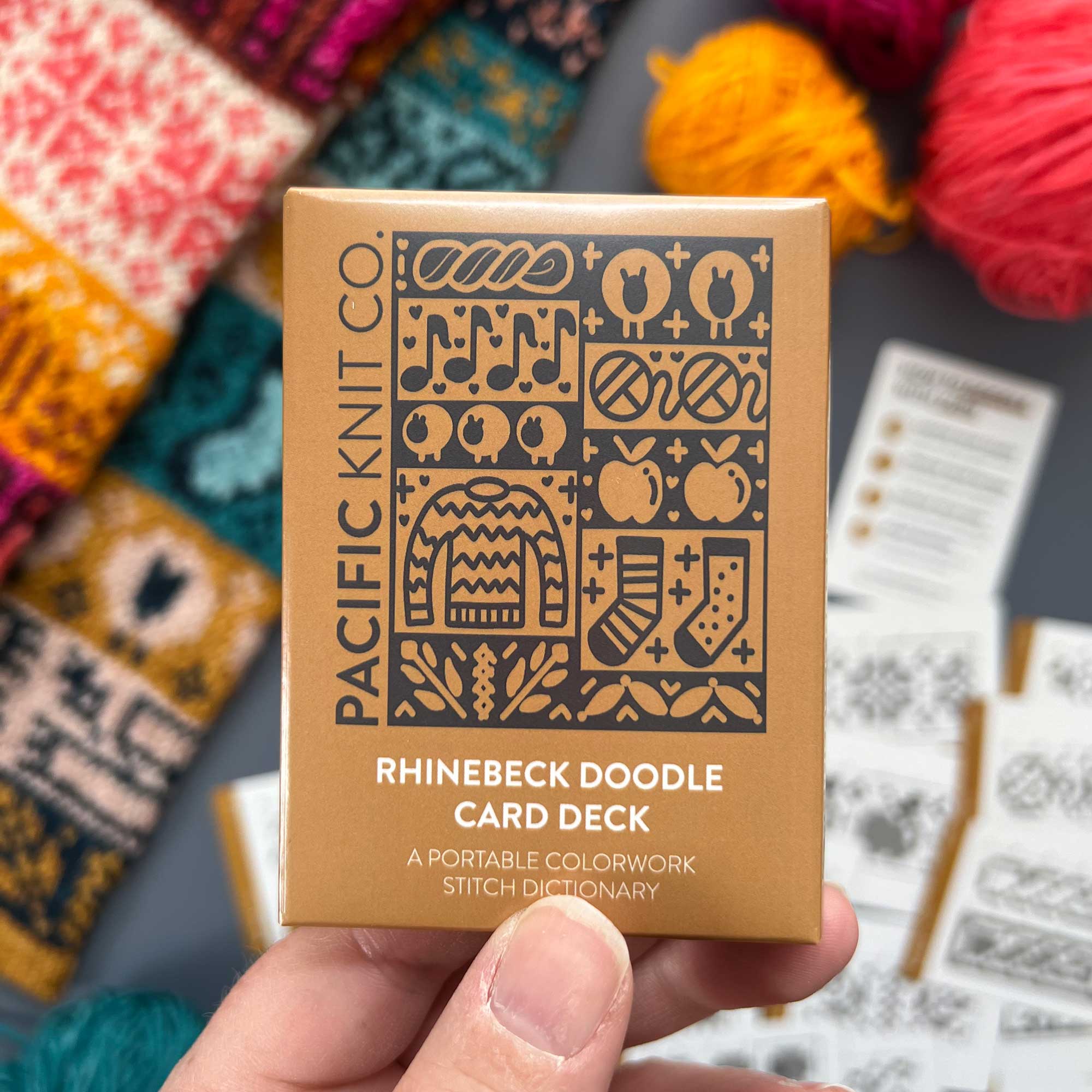 Rhinebeck Doodle Deck: Knitting Chart & Stitch Dictionary cards - Yarn Love Knitting Pattern