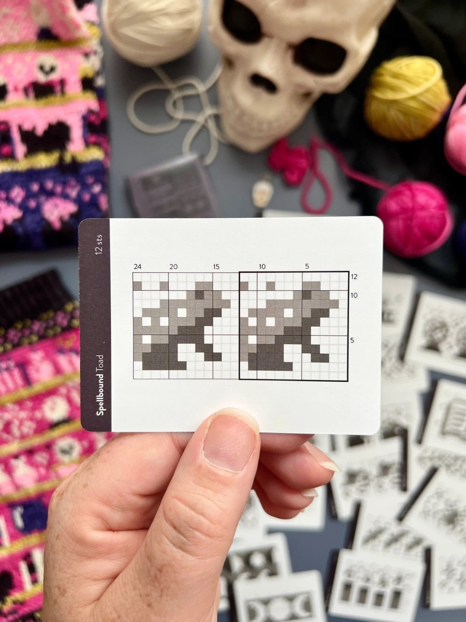 Spellbound Doodle Deck: Knitting Chart & Stitch Dictionary Cards - Yarn Love Knitting Pattern