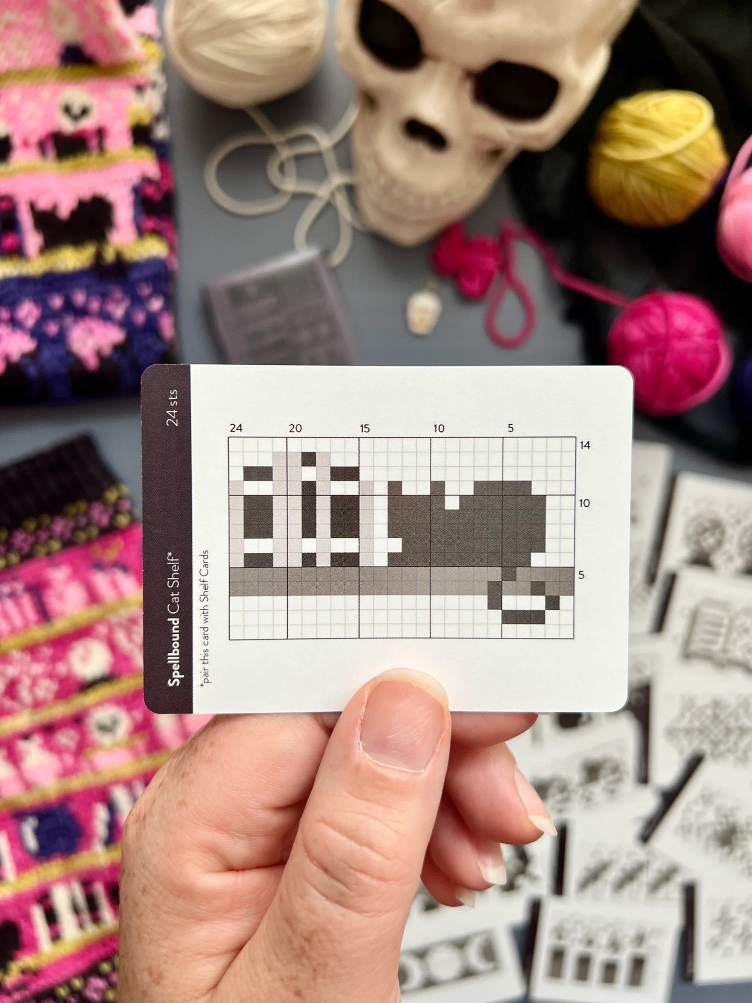 Spellbound Doodle Deck: Knitting Chart & Stitch Dictionary Cards - Yarn Love Knitting Pattern