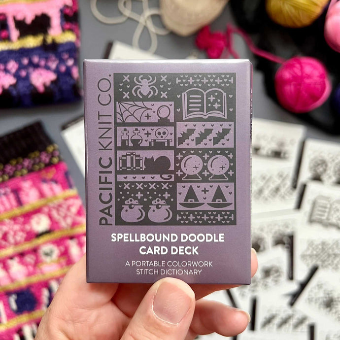 Spellbound Doodle Deck: Knitting Chart & Stitch Dictionary Cards - Yarn Love Knitting Pattern