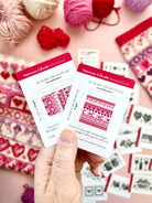 Valentine 2 Doodle Deck: Knitting Chart & Stitch Dictionary Cards - Yarn Love Knitting Pattern