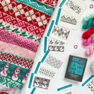 Winter Doodle Deck: Knitting Chart & Stitch Dictionary Card - Yarn Love Knitting Pattern