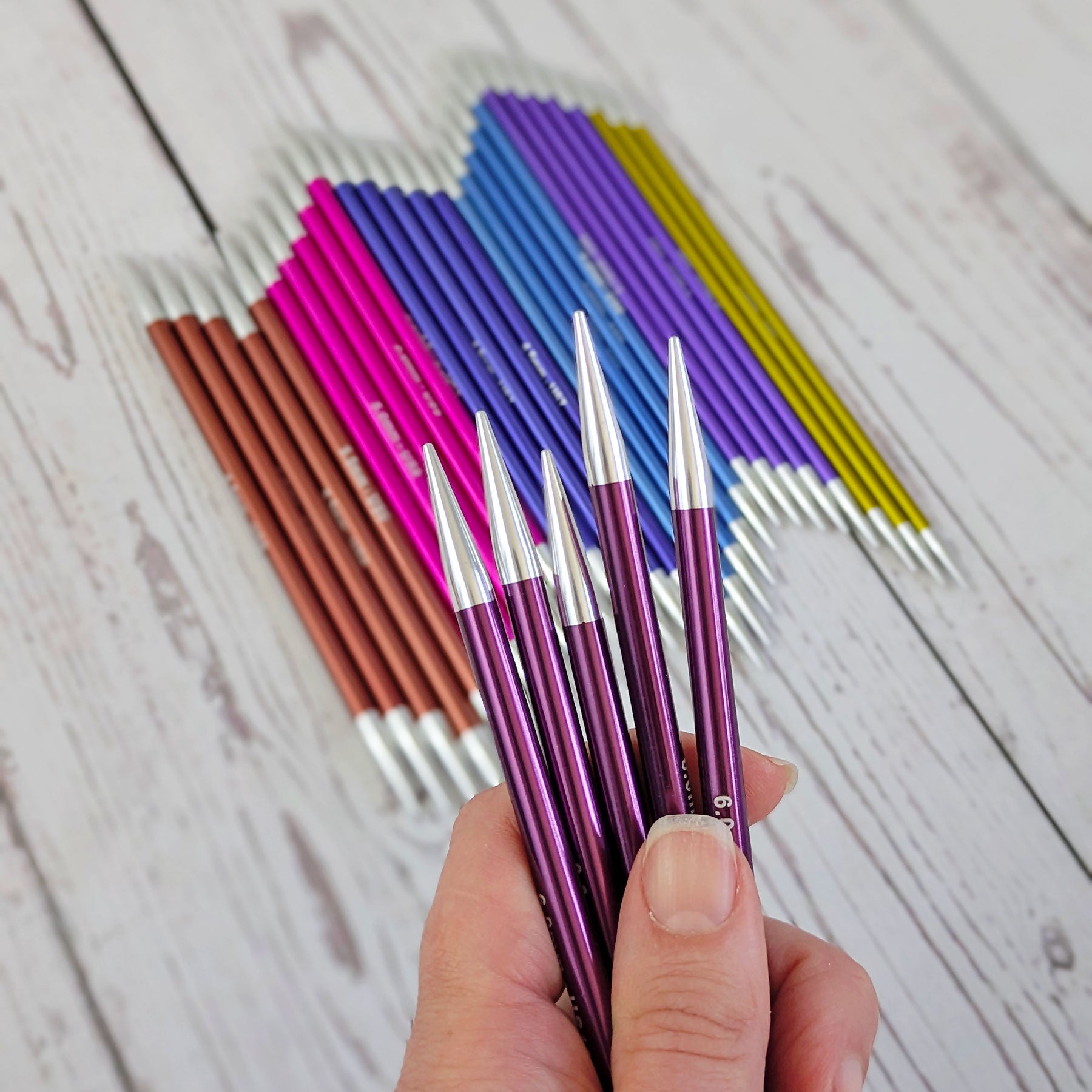 Zing Double Pointed Knitting Needles - 6" - Yarn Love needle